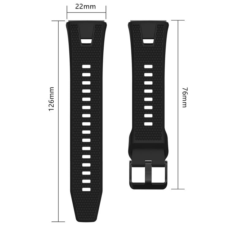 Woven Texture Solid Color Silicone Watch Band, For Huawei Watch GT 7 Pro / GT 6 Pro 46mm