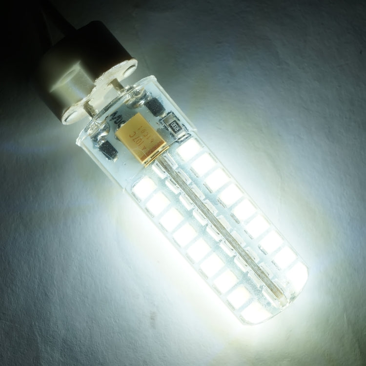 Dimmable GY6.35 LED corn bulb with 2 pins and cool-white 72-LED glow