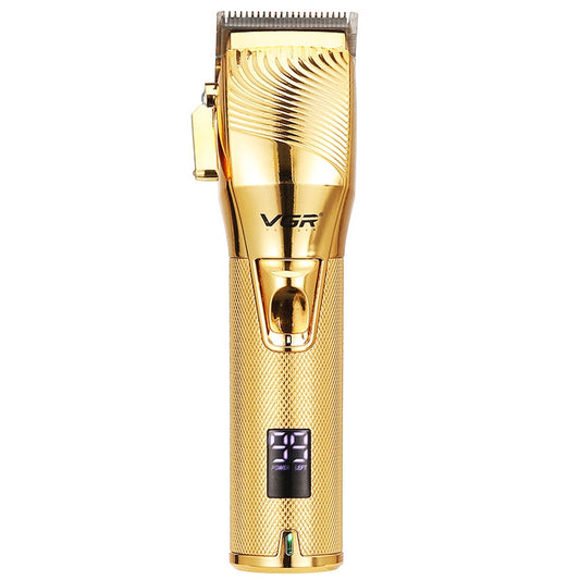 VGR V-280 10W USB Metal Electric Hair Clipper with LED Digital Display, V-280 (Black), V-280 (Gold)