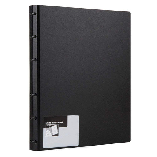 Deli Business Card Book Name Card Holder Book with 600 Business Cards Capacity, 600 Business Cards Capacity