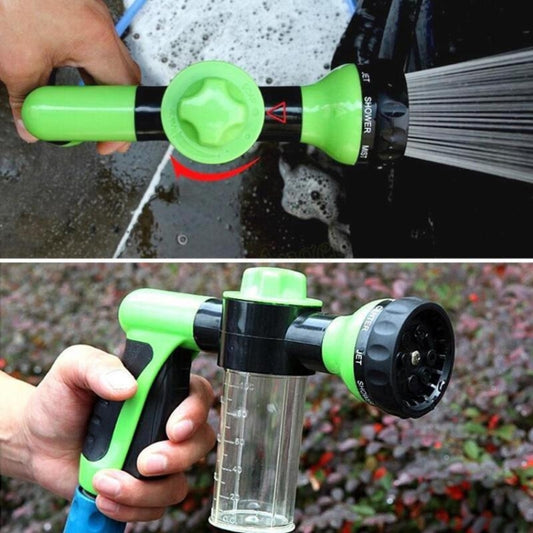 Professional Portable Multifunction Auto Foam Car Washer 3 Grade High Pressure Water Gun Cleaning Washing Foam Nozzle, Green, Yellow, Black