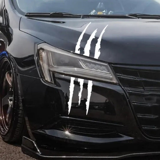 Reflective Car Sticker Monster Scratch Stripe Claw Marks Car Auto Headlight Decoration Vinyl Decal Car Stickers, Size:40X12cm