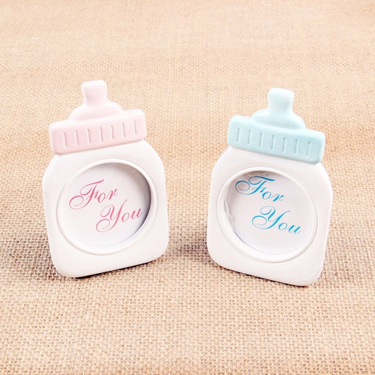 Baby Bottle Shape Plastic Photo Frame Square Photo Frame Decoration Home Decor