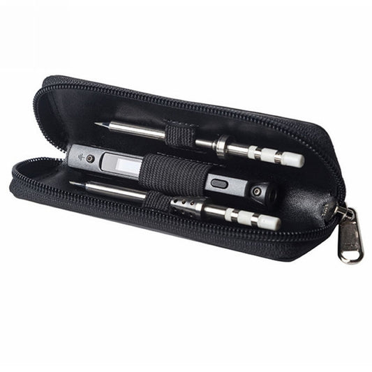 TS100 Smart Electric Iron Microfiber Leather Portable Bag Tool Storage Bag (Empty Bag), Microfiber Leather Portable Bag