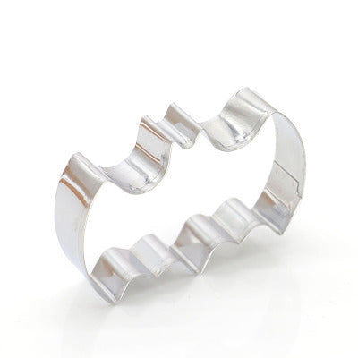 2 PCS Stainless Steel Cookie Cutter Bat Modeling Mold Halloween Cutting Mold DIY Tool