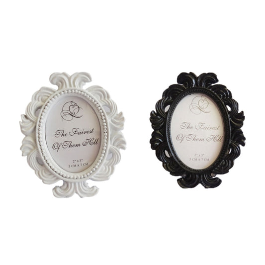 Floral Photo Round Picture Frame Holder Wedding Home Decor