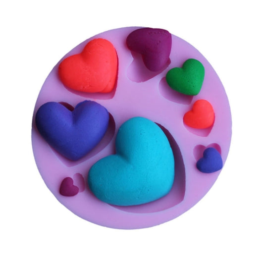 2 PCS DIY Baking Cake Mold Love Pattern Fondant Silicone Mold, Love Pattern Shape