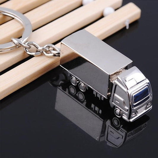 2 PCS Creative Keychain Metal Solid Van Gift Pendant, Van Shape
