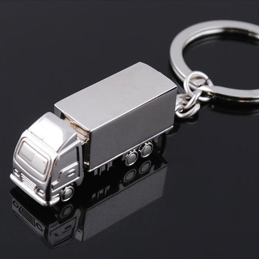 2 PCS Creative Keychain Metal Solid Van Gift Pendant, Van Shape