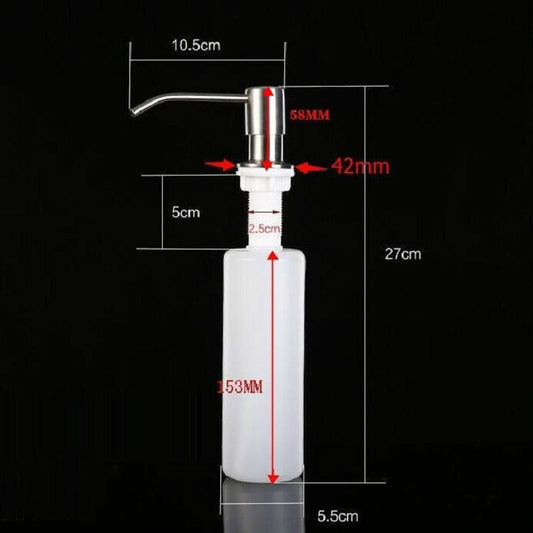 Stainless Steel Sink Soap Dispenser Sishwashing Liquid Hand Soap Bottle, Sink Soap Dispenser Bottle