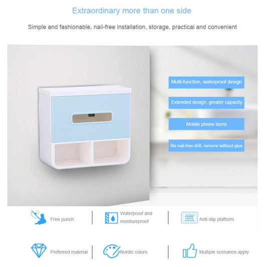 Bathroom No Punching Napkin Holder Tray