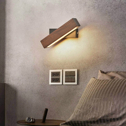 Simple Rotatable Bedside Bedroom Wall Lamp Warm Night Light, 21cm, 31cm
