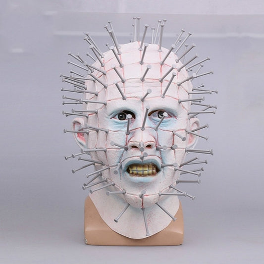 Halloween hat Hellraiser Scary Pinhead Masks Grimace Monster Adult Cosplay, Scary Pinhead Mask