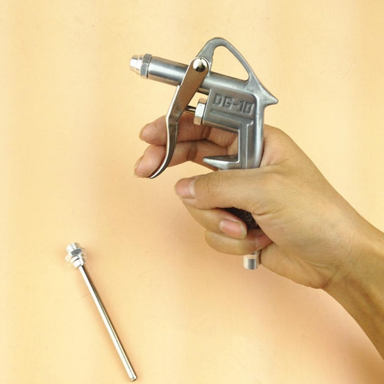 Air blow gun held in hand with spare nozzle rod, DG-10 dust blower