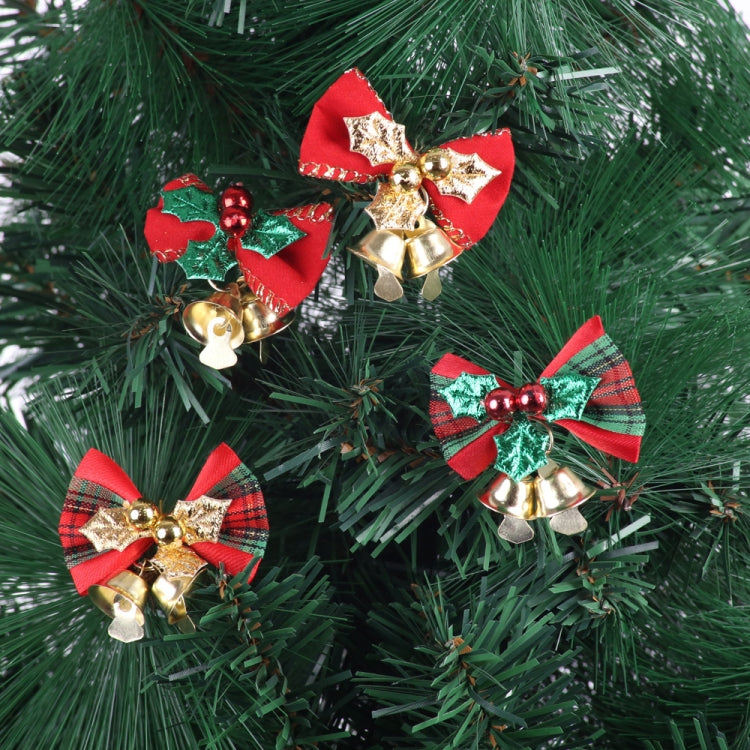 2 PCS Mini Cute Bow Christmas Tree Decoration Pendant