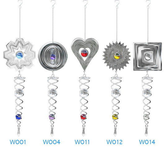 Foldable Metal Sheets Iron Wire Wind Chimes Home Garden Decoration