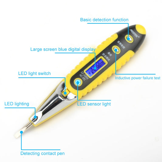 Socket Wall AC Power Outlet Voltage Detector Sensor Tester Electric Test Pen LED Light Voltage Indicator, Electric Test Pen