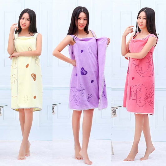 Bath Towels Fashion Lady Wearable Fast Drying Magic Bath Towel Beach Spa Bathrobes Bath Skirt
