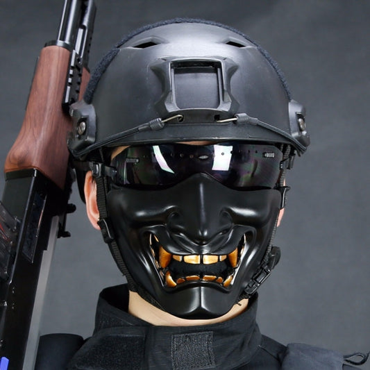 WosporT Halloween Dancing Party Grimace Half Face Tactical Mask