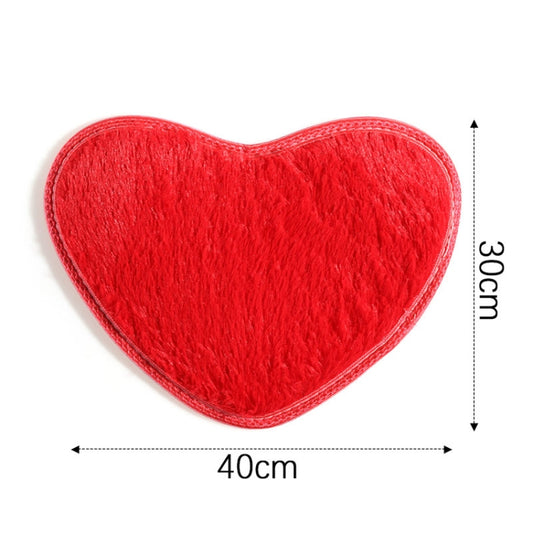 Heart Shape Non-slip Bath Mats Kitchen Carpet Home Decoration, 30*40CM, 40*50CM, 50*60CM, 60*70CM, 70*80CM