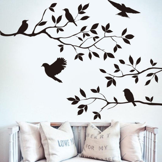 Personality Cartoon Bird Living Room Bedroom Home Decoration Wall Stickers, Bird