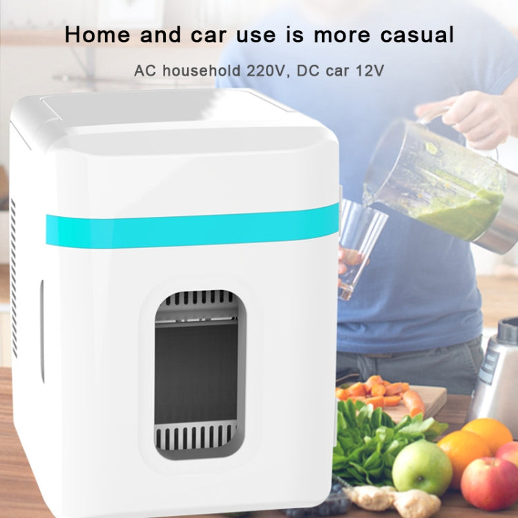 10L Mini Refrigerator Car Home Dual-use Small Dormitory Refrigerator, CN Plug, 10L Mini Refrigerator