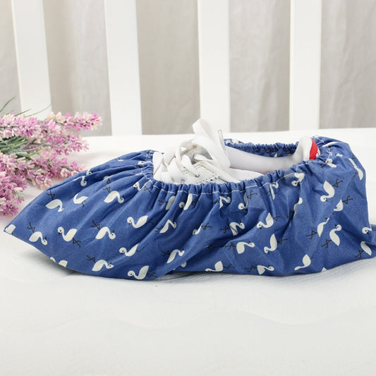 2 Pair Thicken Reusable Elastic Shoe Cover Home Indoor Antiskid Overshoes Flamingo Dust Waterproof Shoe Cover