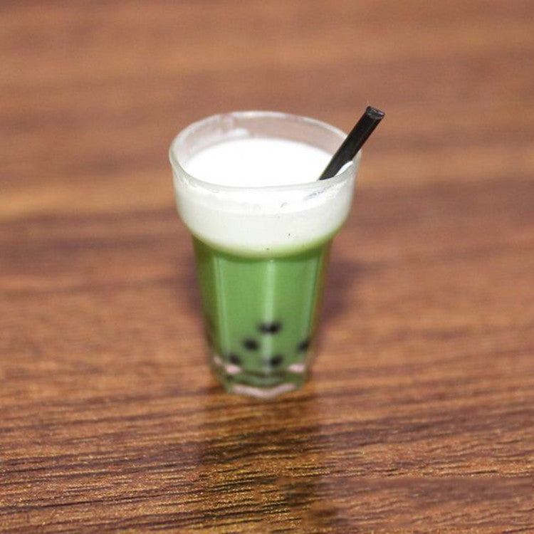 3 PCS Miniature Food Toy Scene Model Mini Simulation Pearl Milk Tea