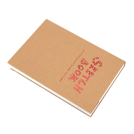BN5704 Sketchbook Notepad Artist Sketch Drawing Design 120 Sheets Vintage Sketch Book Diary Drawing Notebook, A4, A5