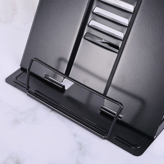 Portable Metal Adjustable Reading Book Holder Support iPad Document Book Shelf Bookstand, Small, Large