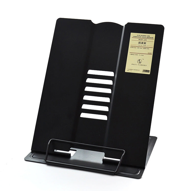 Portable Metal Adjustable Reading Book Holder Support iPad Document Book Shelf Bookstand, Small, Large