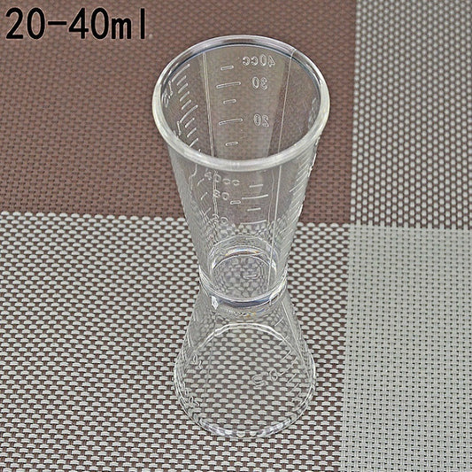 2 PCS PC Small Measuring Cup Device Double-headed Graduated Milk Tea Scale Cup Oz Measuring Tool, Large, Small
