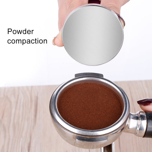 58mm CoffeeTamper Stainless Steel Coffee Powder Hammer Flat Base Powder Press