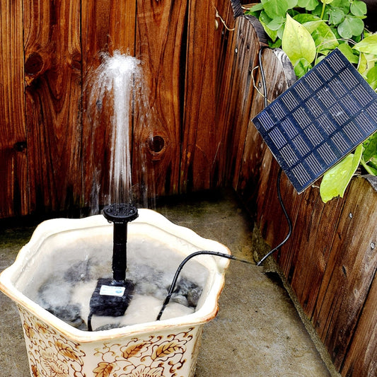 Garden Rockery Decoration Solar Fountain DC Water Pump Suspension Sprinkler, Solar Fountain