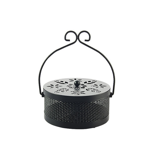 Outdoor Portable Multifunctional Hollow Fireproof Mosquito Coil Box with Lid