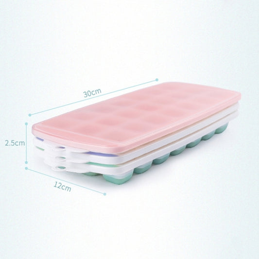 Summer 21 Grid Cool Home-made Ice Cube Ice Box Mould with Lid, 21 Grid(Pink), 21 Grid(Blue), 21 Grid(Green)