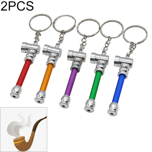 2 PCS 70mm Metal Rolling Machine Tobacco Roller Cigarette Maker For Paper, Keychain