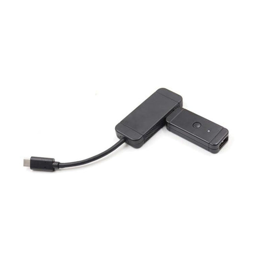 Black wireless controller converter adapter with cable and small connecting module