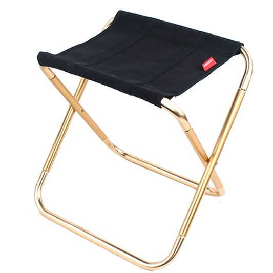 CLS Large 7075 Aluminum Alloy Outdoor Folding Stool Portable BBQ Fishing Folding Chair, Size: 30x25x31cm, CLS Large 7075(Red), CLS Large 7075(Blue), CLS Large 7075(Black)