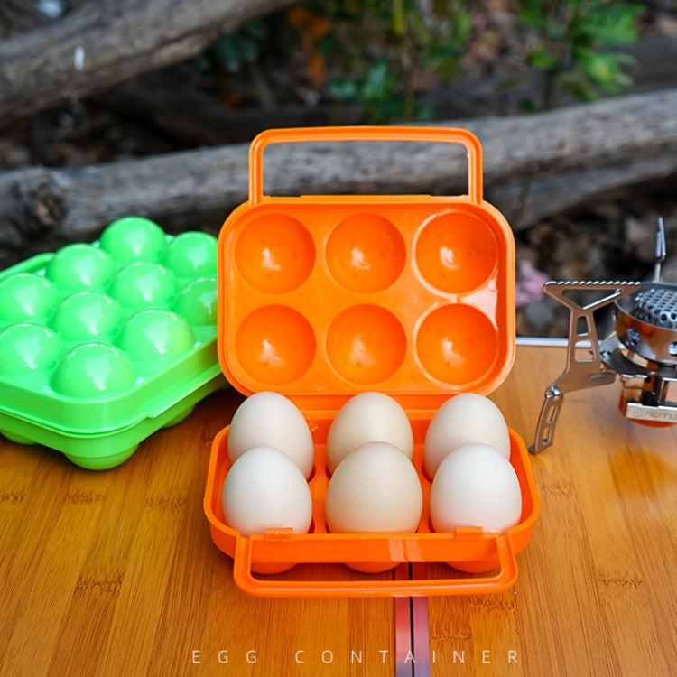 6 Grid Outdoor Portable Egg Protection Box, Random Color Delivery