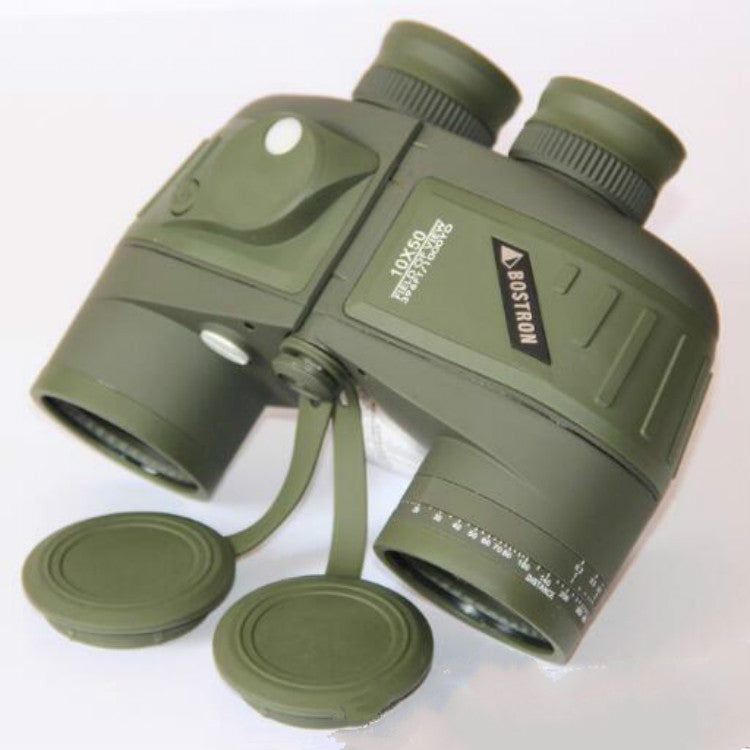 Bostron Telescope High-definition Navigation Floating 10X50 with Compass Waterproof Ranging Low Light Level Night Vision Binoculars, 10X50