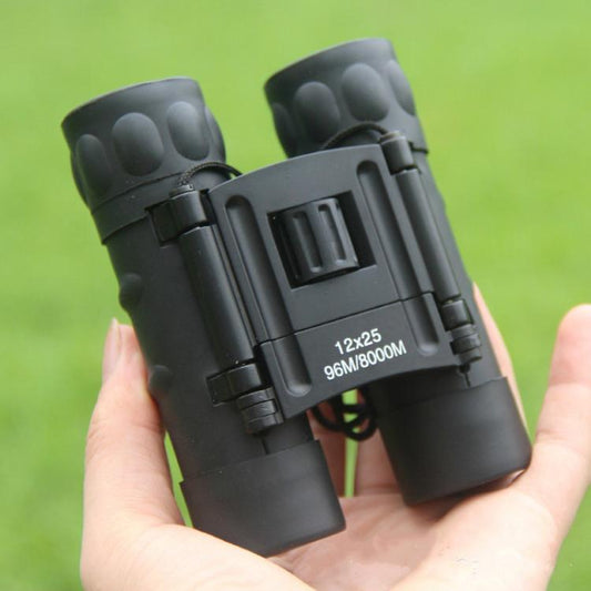 12X25 Telescope Low Light Night Vision High Power HD Pocket Binoculars, 12X25