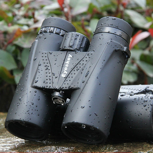 Eyeskey High-definition HD Telescope Night Vision Non-infrared Nitrogen-filled Waterproof Pocket Binoculars, 8X42, 10X42