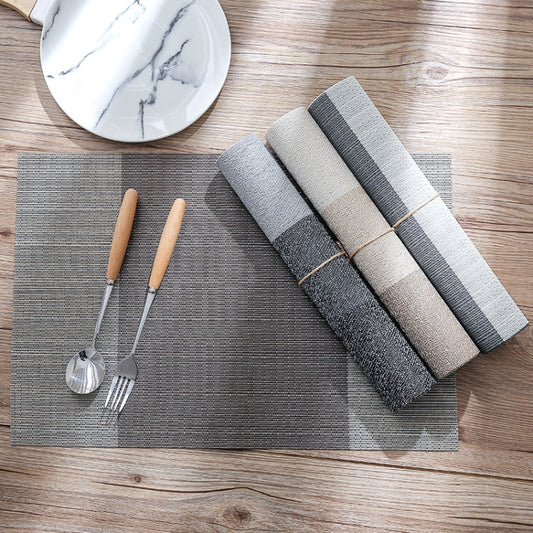 1796 Simple PVC Non-slip Insulation Table Mat Disposable Green Dishes Western Table Mat, 30 x 45cm
