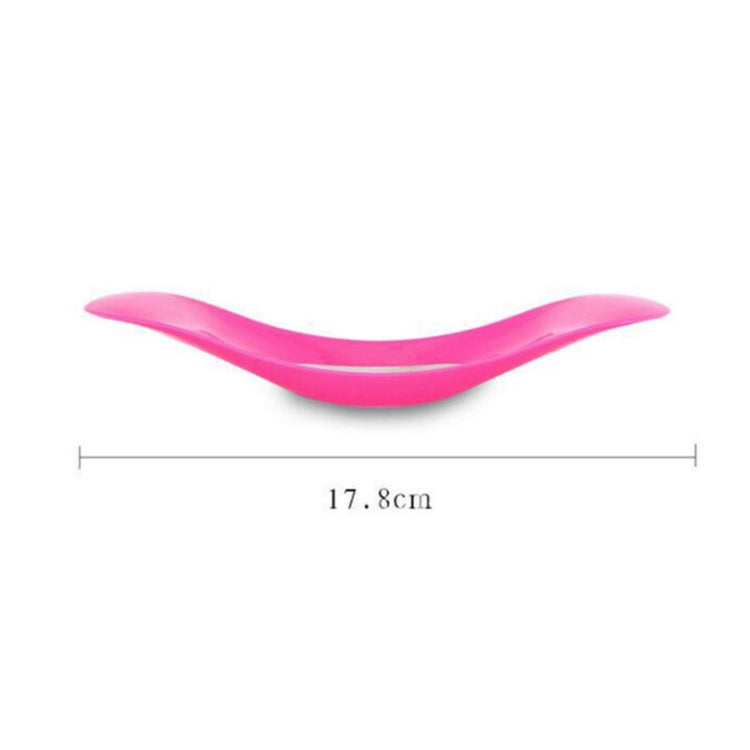 Arc-shaped garlic crusher, pink, approx. 17.8 cm length