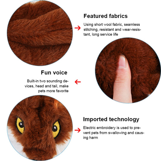 Dog Toy Bite Wear-resistant Vocal Molars Pet Plush Medium Large Supplies, Small, Large