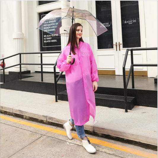 Disposable PEVA Environment Transparent Raincoat Outdoor Hiking Siamese Raincoat