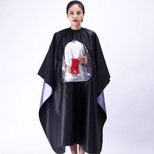 Waterproof Transparent and Visible Increase Haircut Cloth Adult Haircut, Waterproof Haircut