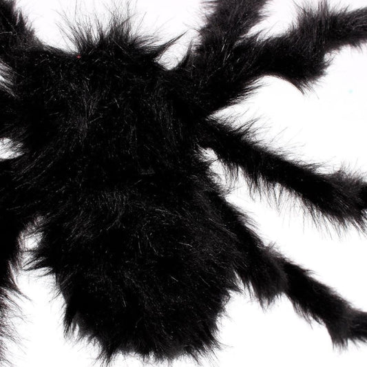 Creative Halloween Party Black Plush Spider Decoration, 15cm, 30cm, 50cm, 75cm, 90cm