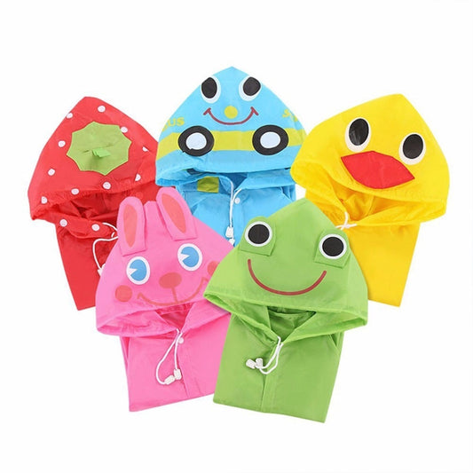 Outdoor Cute Waterproof Kids Rain Coat Kids Animal Style, 65*55*50